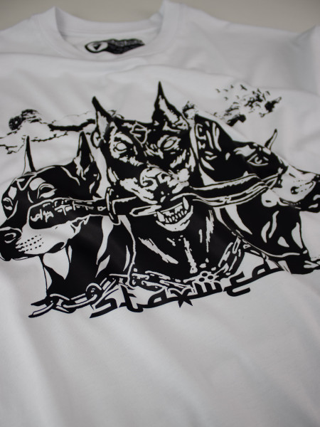 "Cerberus"-Oversized Тениска (бяла)