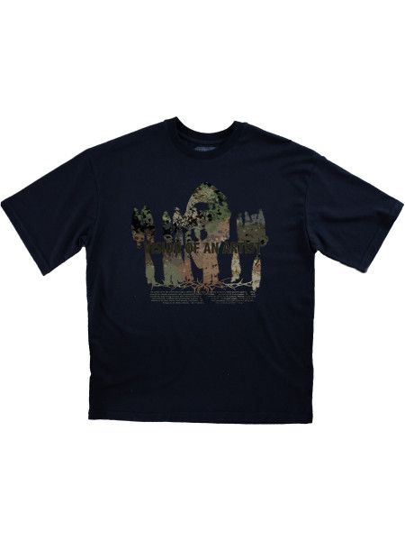 "Vision of an Artist"-Oversized Тениска (черна)