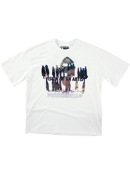 "Vision of an Artist"-Oversized Тениска (бяла)